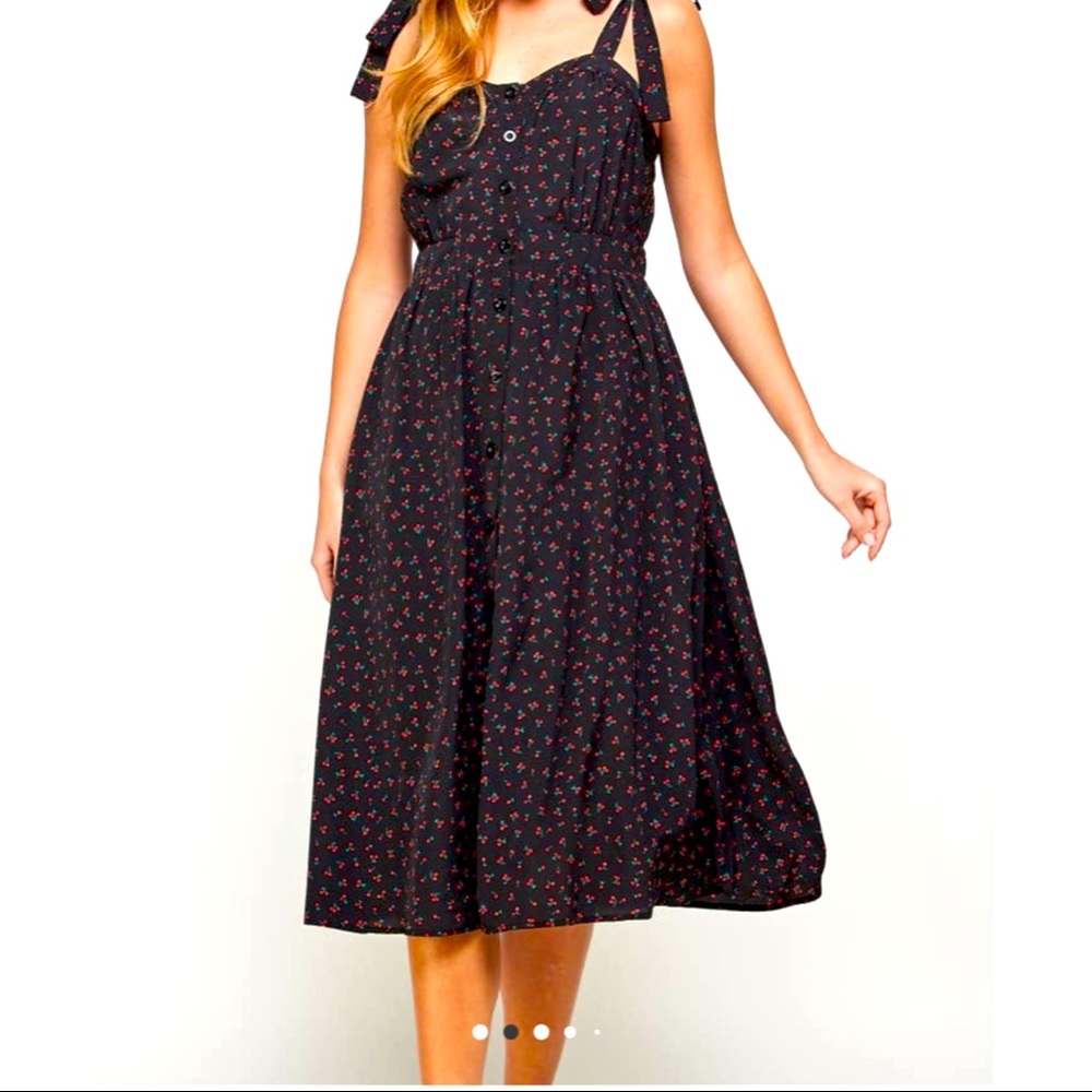 Ellison Tie Shoulder Midi Dress